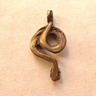 Very Rare Antique Bronze Snake Pendant Authentic Vintage Talisman Genuine
