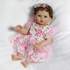 Real Realistic Newborn Baby Dolls Full Body Vinyl Silicone Girl Doll Washable