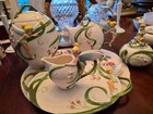 Rare Disney Tinkerbell 5 Piece Spring Meadow Tea Set Teapot Creamer Cookie Jar 