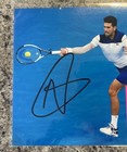 Photo 8x10 Autograph Novak Djokovic Signed Photo 8x10 Tennis Autographed  4 Blue