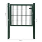 Vidaxl 2d Fence Gate  single  Green 41 7  X 51 2   141747