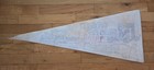 Mlb Kansas City Royals Vintage 1985 world Champion Team Logo Roster Pennant blue