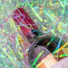 1lb Gift Basket Filler  Iridescent Crinkle Cut Grass Confetti Cushion Streame   