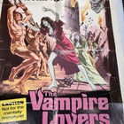 Original 1970 One Sheet Movie Poster The Vampire Lovers  27x41 - Hammer Films