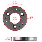 Starter Outer Clutch And Idler Gear Set For Yamaha Moto-4 250 Yfm250 1989-1991