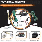 For Toyota Sienna 2015-2021 4 Way Flat Trailer Hitch Wiring Harness T-connector