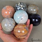 2 9 Kg 7 Pcs Natural Untreated Multi Color Mix Huge Gems Sphere Wholesale Lot