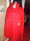Vtg  Boy Scouts Of America Bsa Red Wool Official Shirt W patches  size 50  B-61