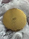 Stratton 1950   s Vintage Powder Compact Mirror Made In England Cream   Gold-toned