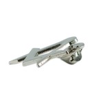 Simple Square   Compass Masonic Lapel Pin -  silver  1   Tall 