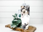 Floral 30 40 Oz Stainless Steel Tumbler  Insulated Travel Mug With Handle
