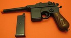 Full Metal Body Airsoft Spring Gun Mauser C96 Style With 2 Magazine Hammer Moves