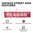 Reagan Vintage Style Rustic Street Sign Childrens Name Room Metal Road Sign