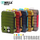 Fishing Tackle Box 14 Compartments Double-sided Lure Hook Storage Organizer Case
