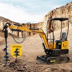   20 Auger Mini Excavator Attachment backhoe Auger hydraulic Tilt Backhoe