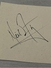 Neil Armstrong Signed Autographed 4x4 Inch Cut Signature Apollo 11 First On Moon