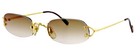 Vintage Cartier C Decor 52mm Gold Rimless Sunglasses Eyeglasses Frames France