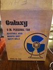 Vintage Galaxy Electric Fan With Blue Blades   Metal Frame - 9  Personal Fan