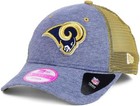 New Era Women   s St  Louis Rams 9forty Trucker Cap Gray Gold Hat