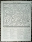 Wonderful Vintage 1936 Pre World War Wwii Black   White City Map  paris  France 