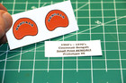 1966 Prototype  6 Cincinnati Bengals  diecut Decals  Football Gumball Helmets Ci