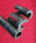 Antique Skeleton Key - Rare 18th-19th  C  Genuine Steel  flag  Bit Cut Paris Wow