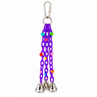 Bonka Bird Toys 1166 Trio Bell Pull Tug Play Small Melodic Parrot Cage Toy Pet