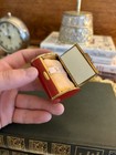 Rare Mcm Bolster Powder Compact Red gold With Mirror   Screen Vintage Coquette