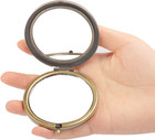 Rich Boxer 4 Pcs Vintage Foldable Mirror Metal Vanity Mirror Travel Mirror Makeu