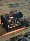 Vintage 1949 Singer 221 Featherweight Portable Sewing Machine Working With Case 