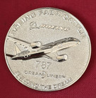 Boeing 787 Dreamliner Plane Team Member  Coin In 3 5   x3 5 