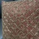 Hotel Collection Classic Ornate Scroll Beaded 16  Square Decorative Pillow Red