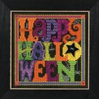 Happy Halloween Cross Stitch Kit Mill Hill 2016 Buttons   Beads Autumn Mh141622