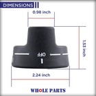 New Pb010129 Thermostat Knob Black For Viking