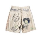 Kapital Vintage Wash Corduroy Novelty Print Shorts Summer Casual