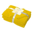 Yellow Towel Set Of 6  600 Gsm Bath Towels  100  Premium Cotton