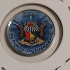 Colorized Battleship Uss Iowa Bb61    I Shilling   Republic Of  Zimbabwe    23mm