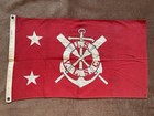 Rare Usvlsc - U s  Volunteer Life Saving Corps - Boat Flag And Cast Iron Plaque