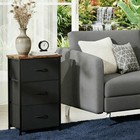 Dresser With 3 Drawers For Bedroom Chest Of Drawers Storage Organizer Unit