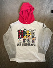Vintage 90s Peanuts Charlie Brown Hike The Wilderness Hooded Long Sleeve Shirt 7