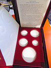 1995 10th Anniversary  Proof Gold Silver Eagle 5 Coin Set Box Case Coa  No Coins