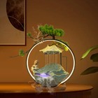 Tabletop Water Fountain Indoor Waterfall With Led Mist Desk Fountain Feng Shui