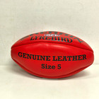 Afl Sherrin Lyrebird Leather Football Size 5 New Unused