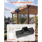 4x4 Inch Pergola Bracket Kit Inner 3 5x3 5 3-way Woodworks Diy Post 4 Pcs