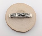 Navajo Overlay Barrette Clip Sterling Silver Handmade Native American Jewelry