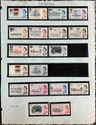 Lot Of Bermuda And Bahamas Mnh Og Stamps On Album Page Queen Elizabeth Ii