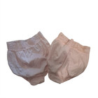 Sears New  flaw  Vintage Panties Womens Size 6 7 Patina Nylon Peach Lace 2 Pair
