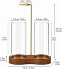 2-in-1 Upside Down Incense Holder With Glass Ash Catcher includes 25 Incense St