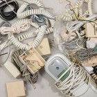 Lot Of Landline Telephones Cables Wall Plugs Adapters Etc 