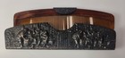 Vintage Comb   Case Embossed Silver Plate Faux Tortoise Shell Denmark